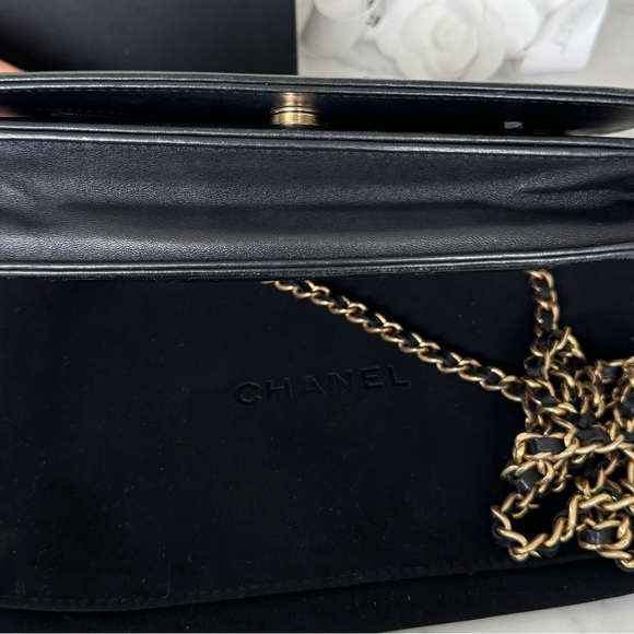 Chanel Wallet On Chain EXTREMELY RARE Lucky Charms Black Calfskin Crossbody Bag - Picture 14 of 16